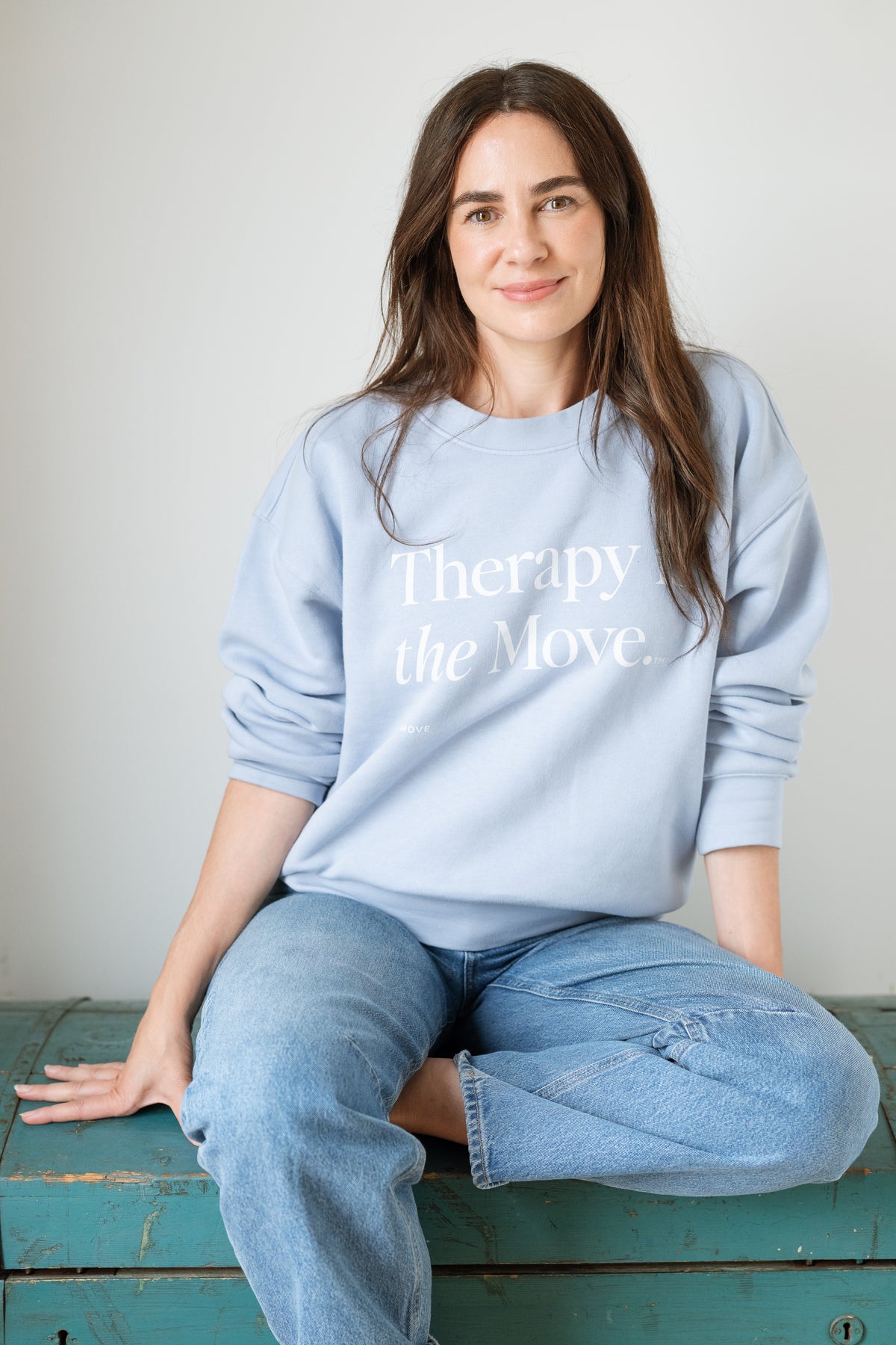 Therapy is the Move Sweatshirt Blue